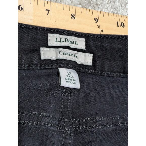 Vtg L.L. Bean Original Fit Relaxed Women's Mom Jeans Denim Size 12 Tall 30X33 - Picture 5 of 6